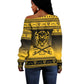 Afro Christmas Buffalo Soldiers Off Shoulder Sweater 10th Cavalry Regiment - African Pride