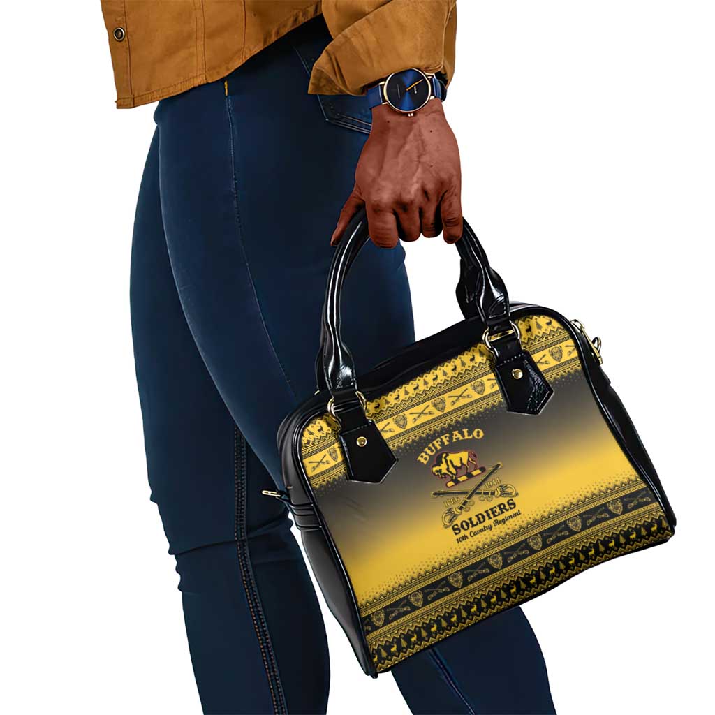 Afro Christmas Buffalo Soldiers Shoulder Handbag 10th Cavalry Regiment - African Pride