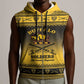 Afro Christmas Buffalo Soldiers Sleeveless Zip Hoodie 10th Cavalry Regiment - African Pride