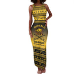Afro Christmas Buffalo Soldiers Tank Maxi Dress 10th Cavalry Regiment - African Pride
