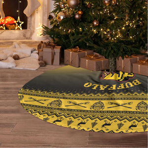 Afro Christmas Buffalo Soldiers Tree Skirt 10th Cavalry Regiment - African Pride