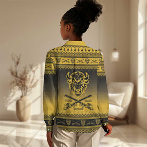 Afro Christmas Buffalo Soldiers Women Casual Shirt 10th Cavalry Regiment - African Pride
