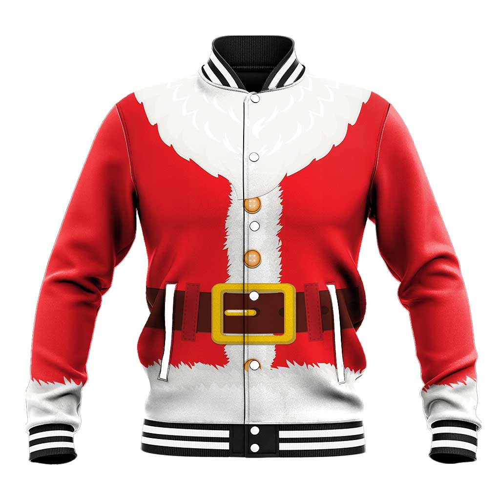Black Santa Costume Baseball Jacket Christmas Holiday Cosplay - African Pride