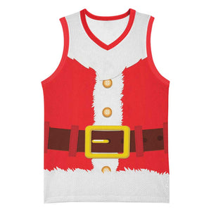 Black Santa Costume Basketball Jersey Christmas Holiday Cosplay - African Pride
