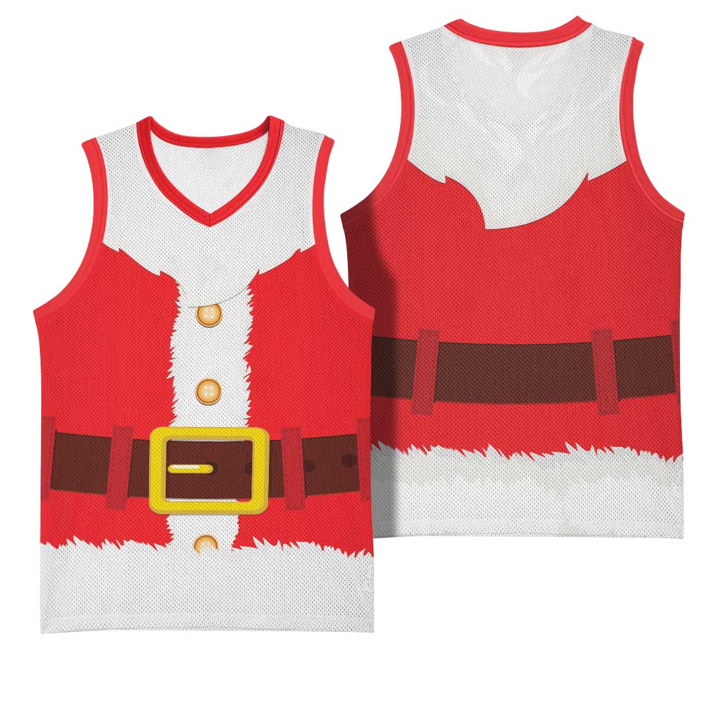 Black Santa Costume Basketball Jersey Christmas Holiday Cosplay - African Pride
