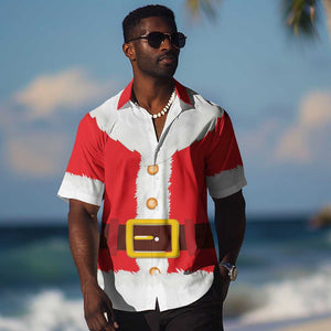 Black Santa Costume Hawaiian Shirt Christmas Holiday Cosplay - African Pride