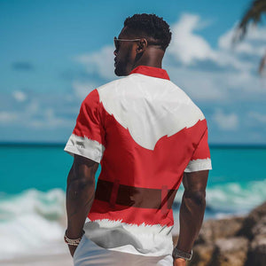 Black Santa Costume Hawaiian Shirt Christmas Holiday Cosplay - African Pride