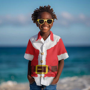 Black Santa Costume Kid Hawaiian Shirt Christmas Holiday Cosplay - African Pride