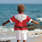 Black Santa Costume Kid Hawaiian Shirt Christmas Holiday Cosplay - African Pride