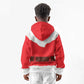 Black Santa Costume Kid Hoodie Christmas Holiday Cosplay - African Pride