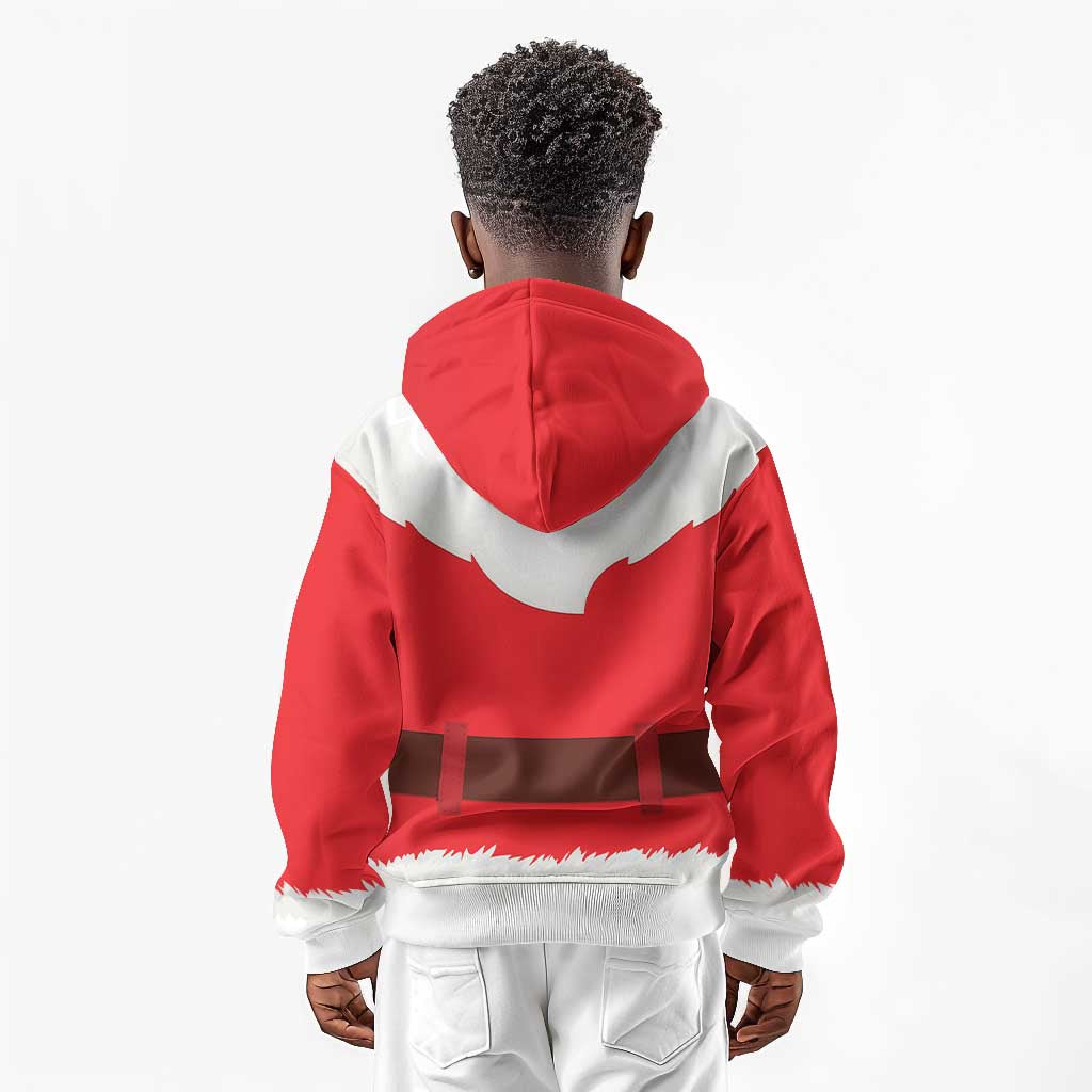 Black Santa Costume Kid Hoodie Christmas Holiday Cosplay - African Pride