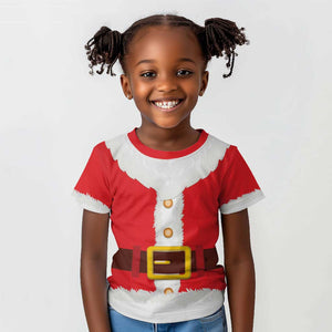 Black Santa Costume Kid T shirt Christmas Holiday Cosplay - African Pride