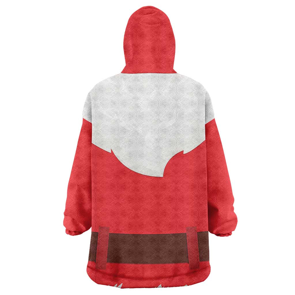 Black Santa Costume Kid Wearable Blanket Hoodie Christmas Holiday Cosplay - African Pride