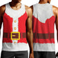Black Santa Costume Men Tank Top Christmas Holiday Cosplay - African Pride
