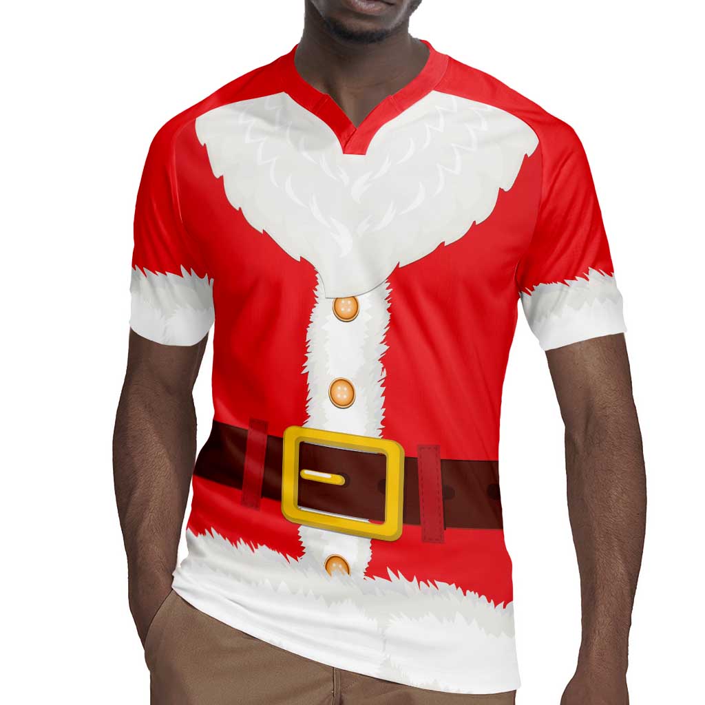 Black Santa Costume Rugby Jersey Christmas Holiday Cosplay - African Pride