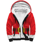 Black Santa Costume Sherpa Hoodie Christmas Holiday Cosplay - African Pride