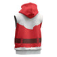 Black Santa Costume Sleeveless Hoodie Christmas Holiday Cosplay - African Pride