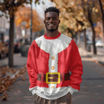 Black Santa Costume Sweatshirt Christmas Holiday Cosplay - African Pride