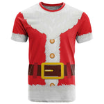 Black Santa Costume T shirt Christmas Holiday Cosplay - African Pride
