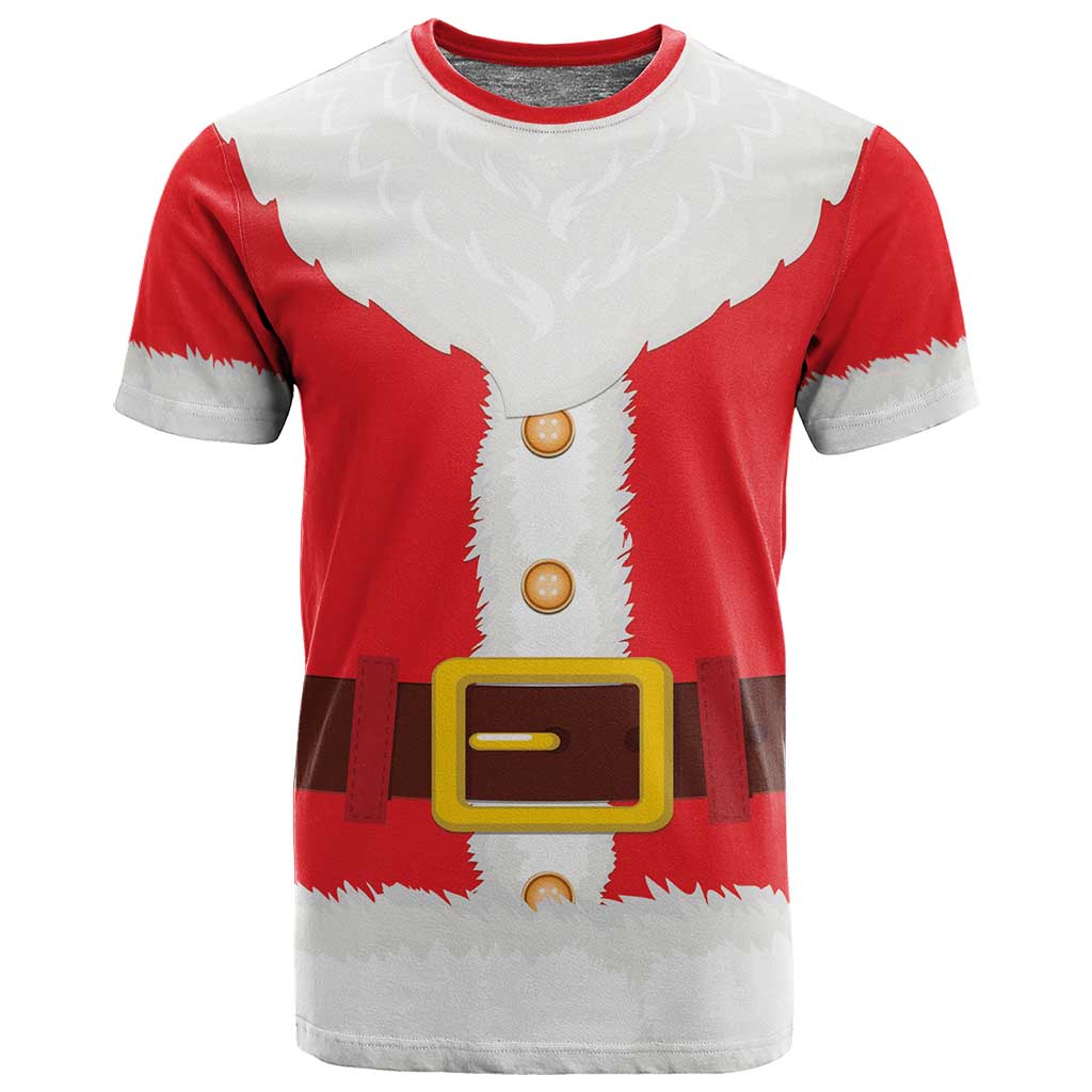 Black Santa Costume T shirt Christmas Holiday Cosplay - African Pride