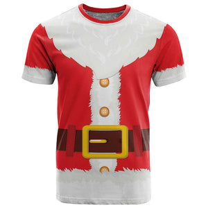 Black Santa Costume T shirt Christmas Holiday Cosplay - African Pride