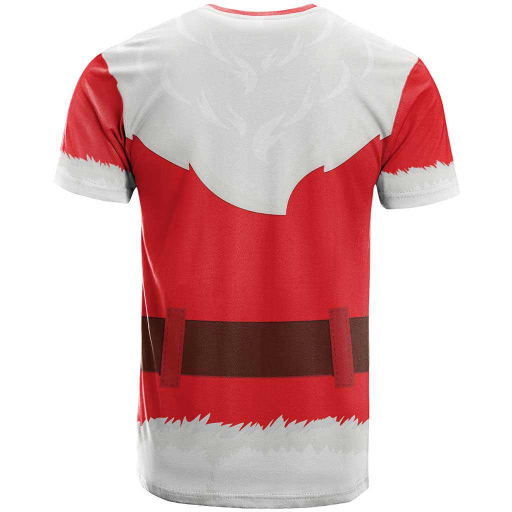 Black Santa Costume T shirt Christmas Holiday Cosplay - African Pride
