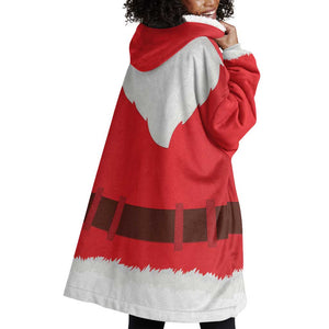 Black Santa Costume Wearable Blanket Hoodie Christmas Holiday Cosplay - African Pride