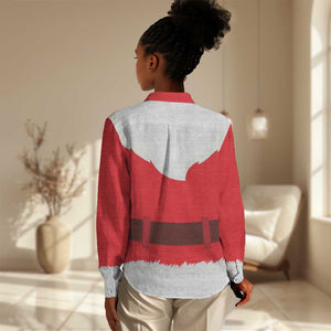 Black Santa Costume Women Casual Shirt Christmas Holiday Cosplay - African Pride