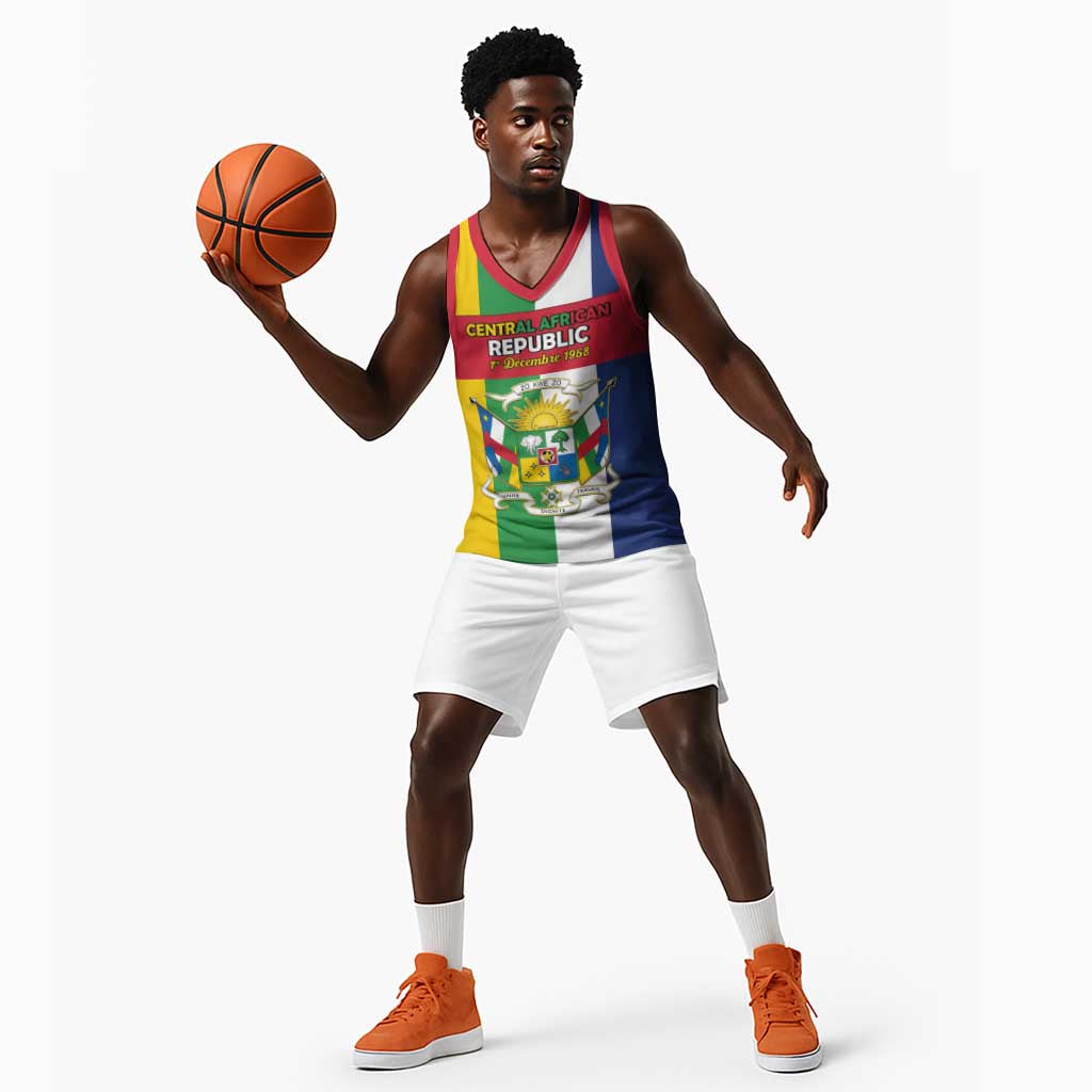 CAR Republic Day Basketball Jersey Zo Kwe Zo - African Pride