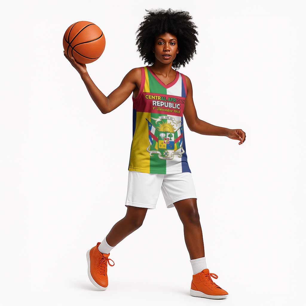 CAR Republic Day Basketball Jersey Zo Kwe Zo - African Pride