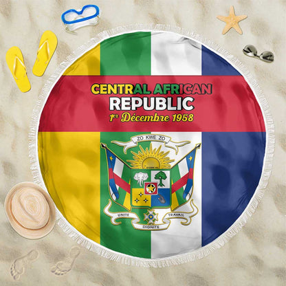 CAR Republic Day Beach Blanket Zo Kwe Zo - African Pride