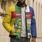 Personalized Central African Republic Bomber Puffer Jacket Happy Republic Day