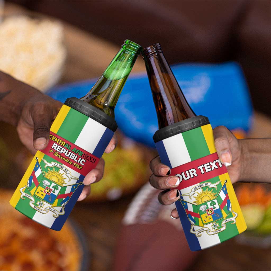 Personalized CAR Republic Day 4 in 1 Can Cooler Tumbler Zo Kwe Zo - African Pride