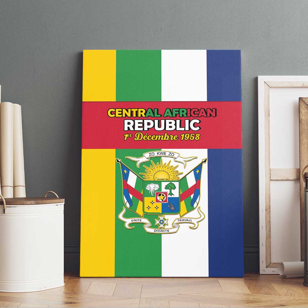 CAR Republic Day Canvas Wall Art Zo Kwe Zo - African Pride