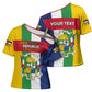 Personalized Central African Republic Cross Shoulder Shirt Happy Republic Day