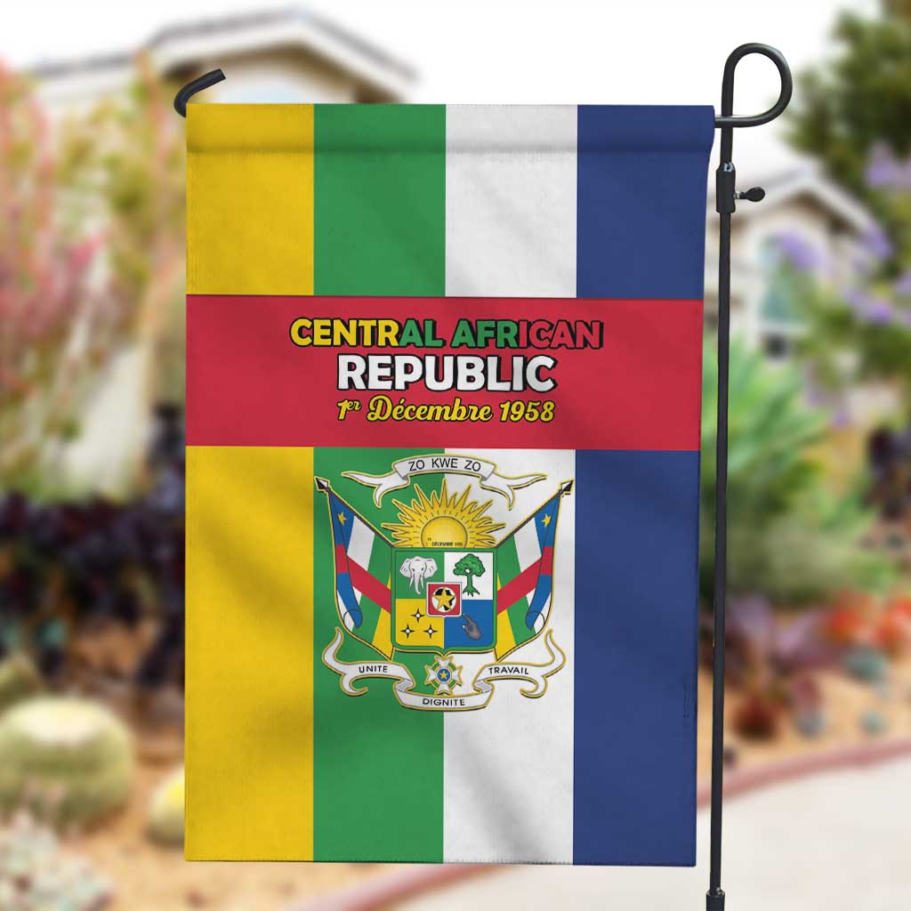 CAR Republic Day Garden Flag Zo Kwe Zo - African Pride