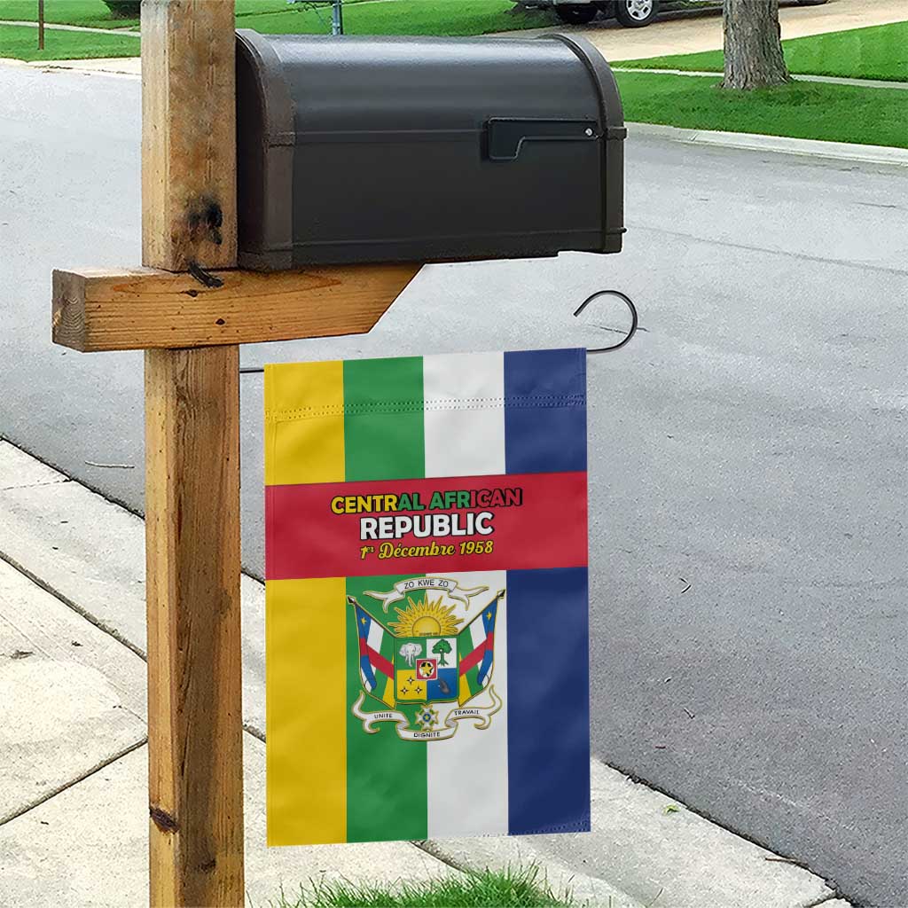 CAR Republic Day Garden Flag Zo Kwe Zo - African Pride