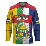 Personalized Central African Republic Hockey Jersey Happy Republic Day