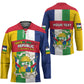 Personalized Central African Republic Hockey Jersey Happy Republic Day