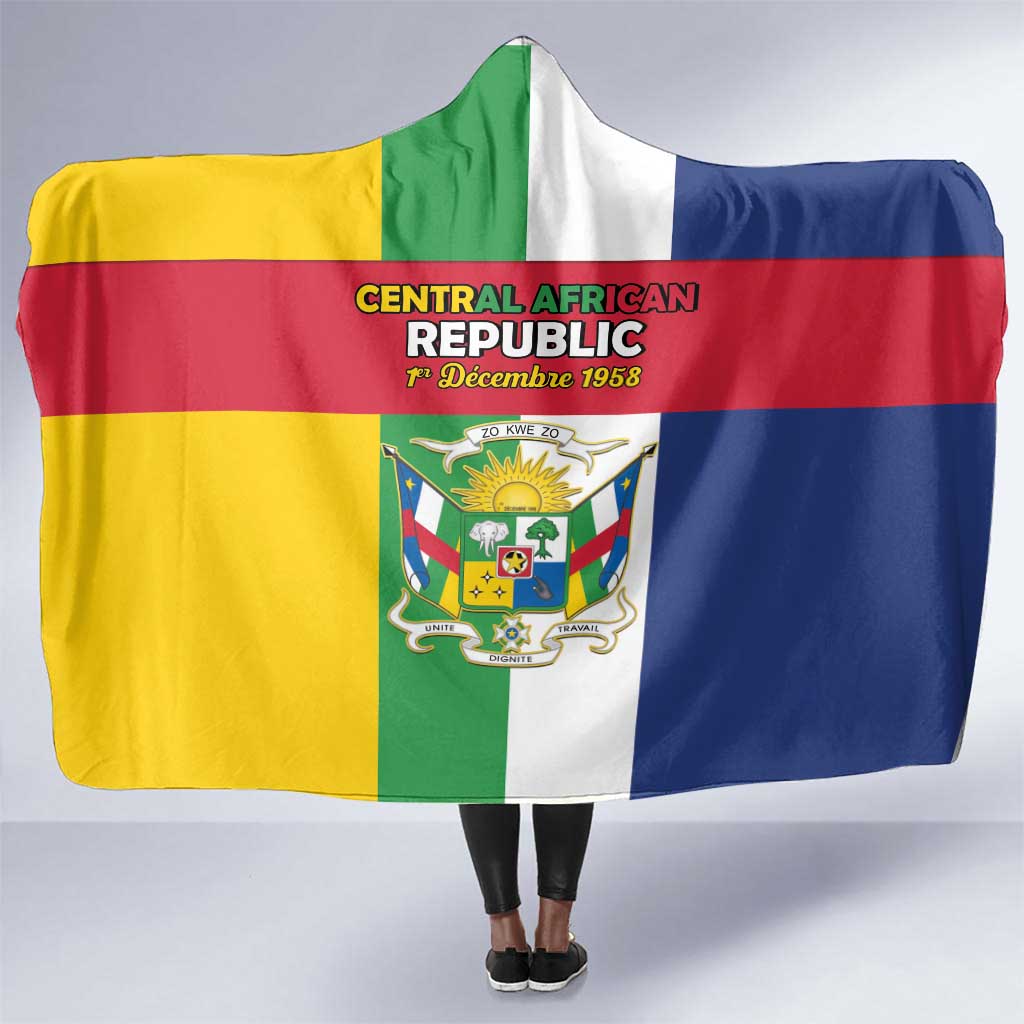 CAR Republic Day Hooded Blanket Zo Kwe Zo - African Pride