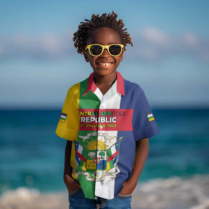 Personalized CAR Republic Day Kid Hawaiian Shirt Zo Kwe Zo - African Pride