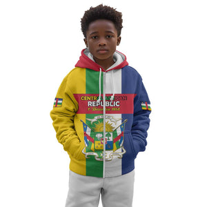 Personalized CAR Republic Day Kid Hoodie Zo Kwe Zo - African Pride