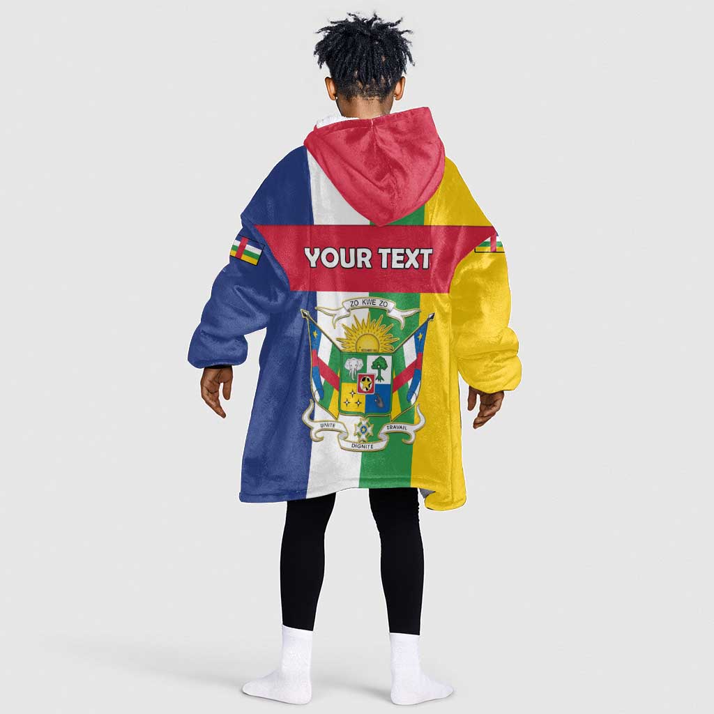 Personalized CAR Republic Day Kid Wearable Blanket Hoodie Zo Kwe Zo - African Pride