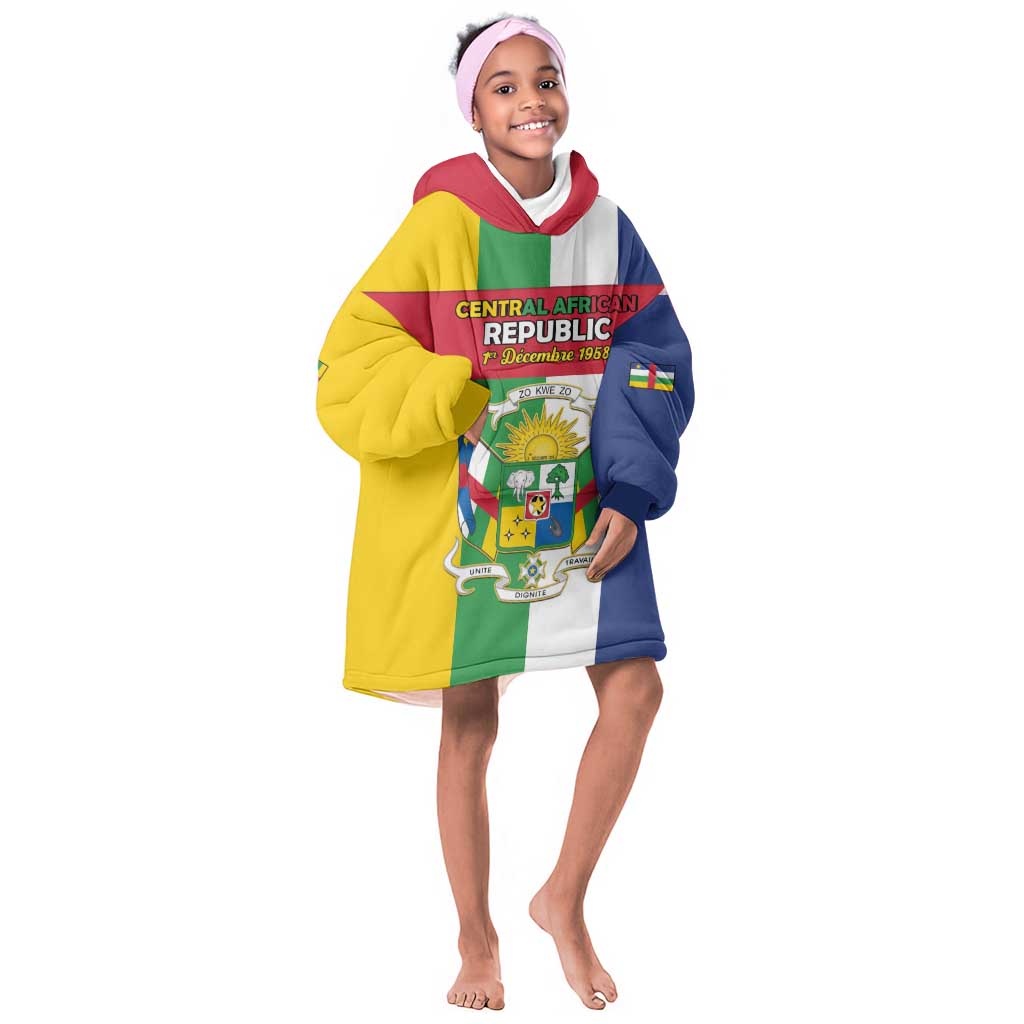 Personalized CAR Republic Day Kid Wearable Blanket Hoodie Zo Kwe Zo - African Pride