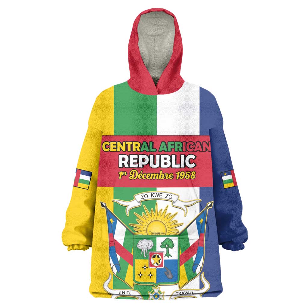 Personalized CAR Republic Day Kid Wearable Blanket Hoodie Zo Kwe Zo - African Pride