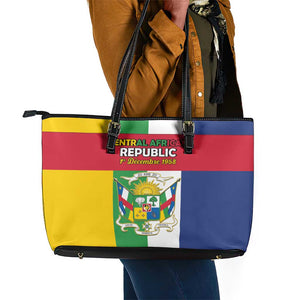 CAR Republic Day Leather Tote Bag Zo Kwe Zo - African Pride
