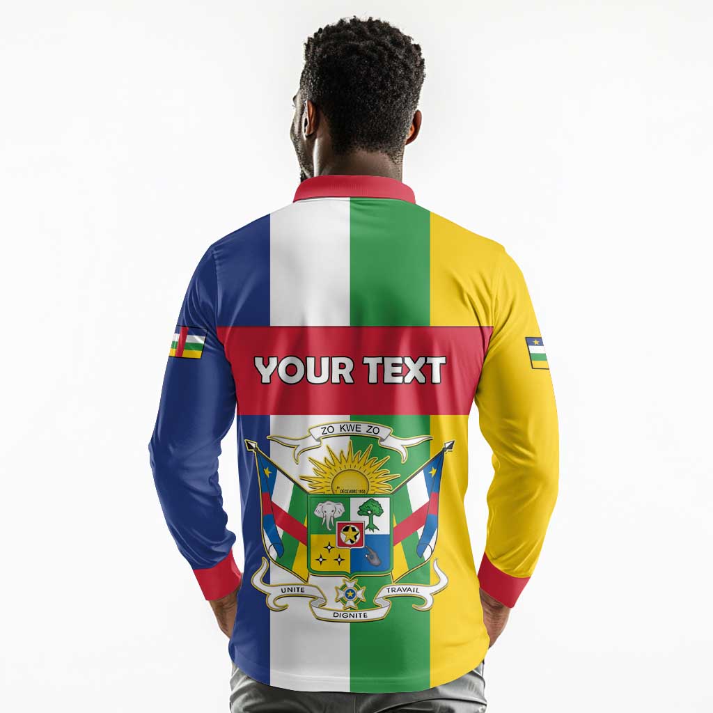 Personalized CAR Republic Day Long Sleeve Polo Shirt Zo Kwe Zo - African Pride