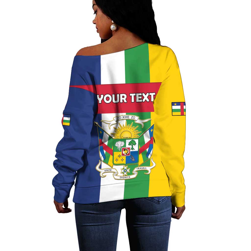 Personalized CAR Republic Day Off Shoulder Sweater Zo Kwe Zo - African Pride