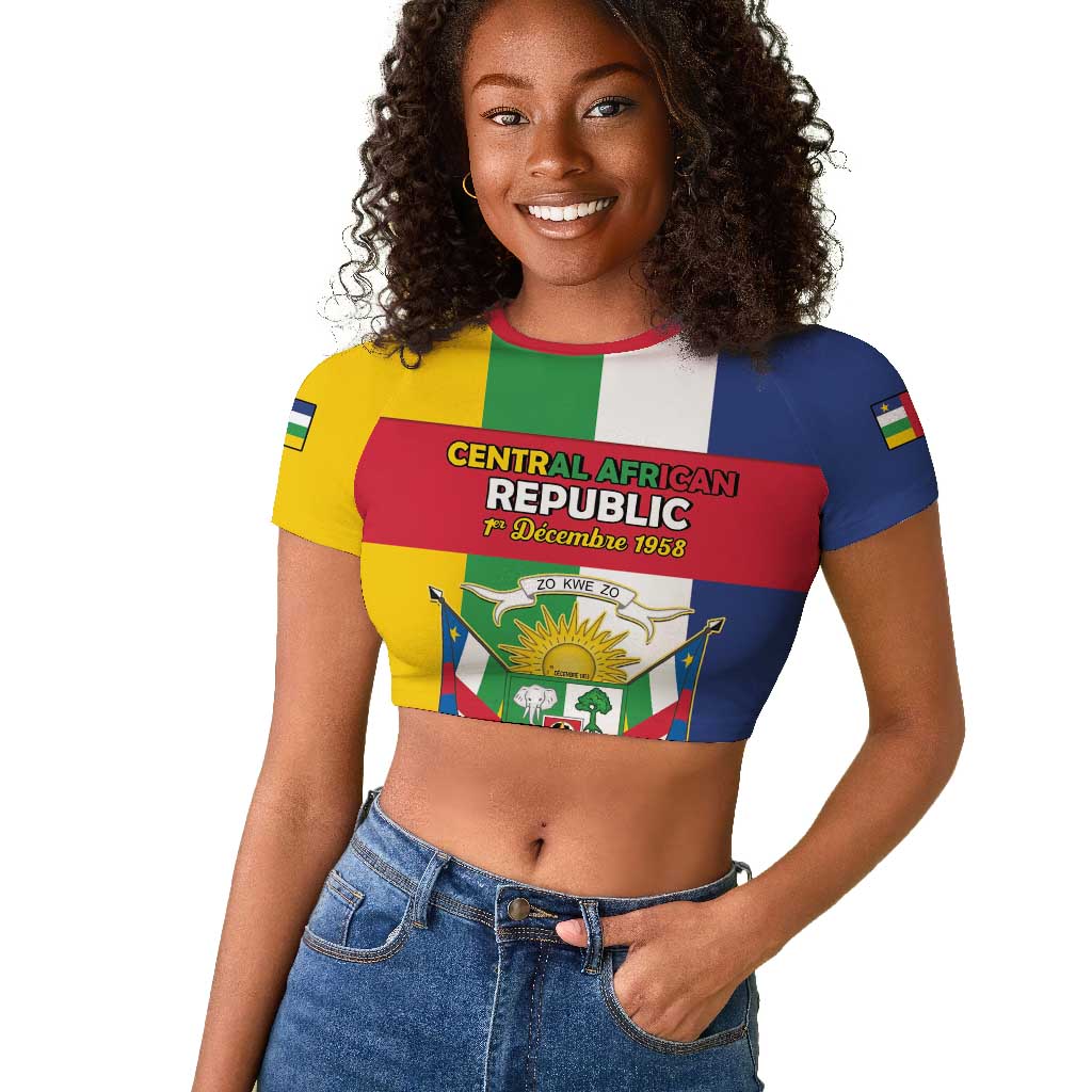 Personalized CAR Republic Day Raglan Cropped T shirt Zo Kwe Zo - African Pride