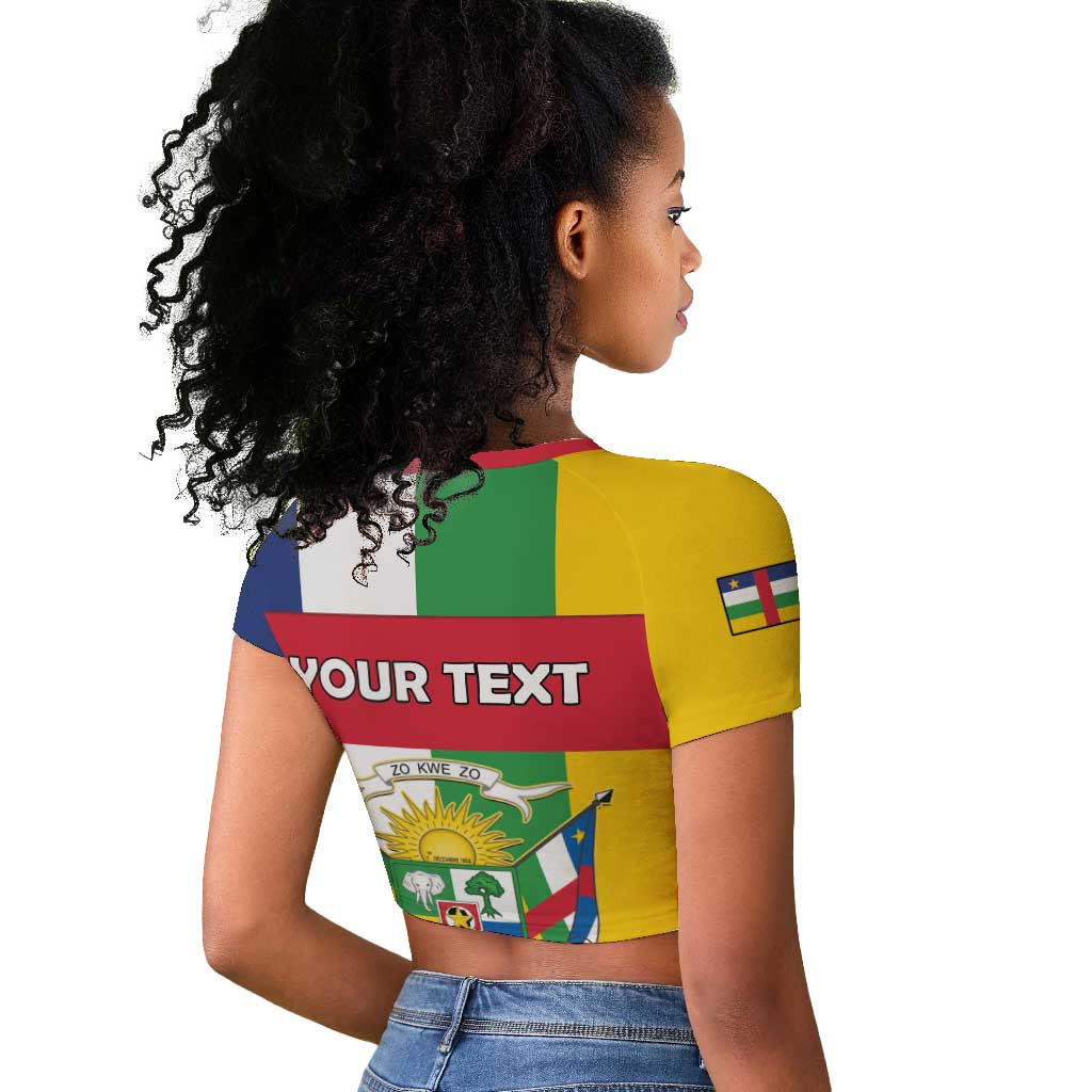 Personalized CAR Republic Day Raglan Cropped T shirt Zo Kwe Zo - African Pride